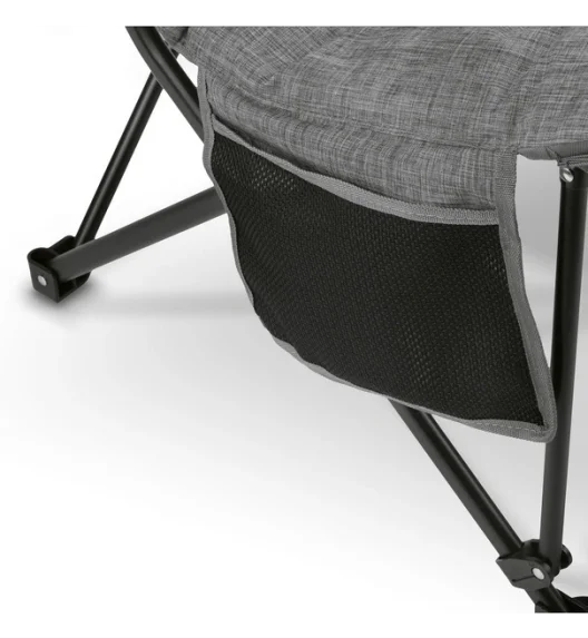 TADAR RELAX Fotel turystyczny wędkarski składany z torbą / szary