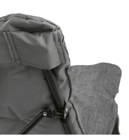 TADAR RELAX Fotel turystyczny wędkarski składany z torbą / szary