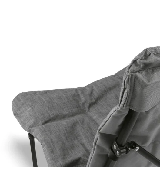 TADAR RELAX Fotel turystyczny wędkarski składany z torbą / szary