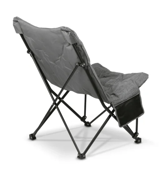 TADAR RELAX Fotel turystyczny wędkarski składany z torbą / szary