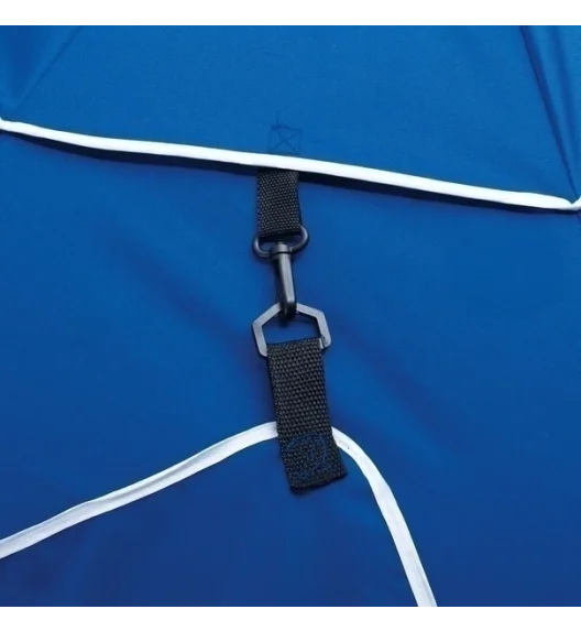 TADAR DELUXE Parasol plażowy z pokrowcem ala namiot / niebieski