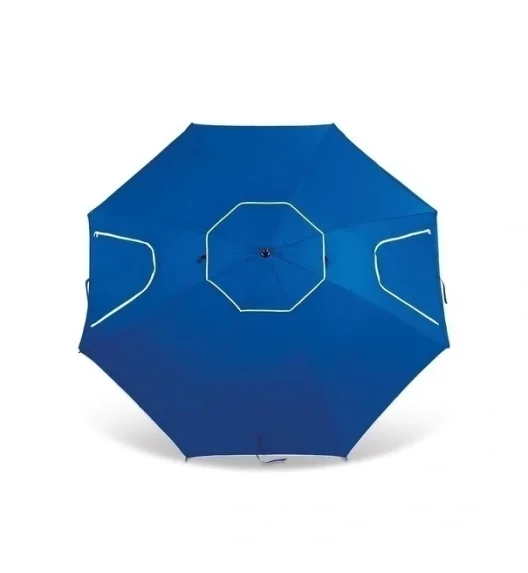 TADAR DELUXE Parasol plażowy z pokrowcem ala namiot / niebieski