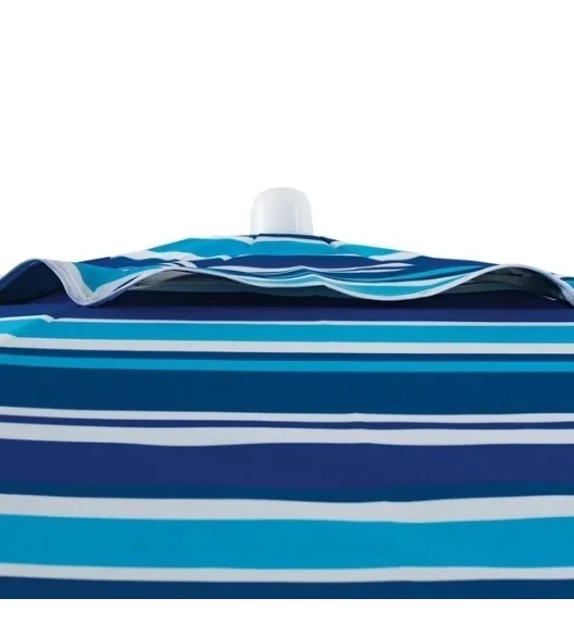 TADAR | Parasol plażowy ogrodowy regulowany 200 cm / niebieskie paski