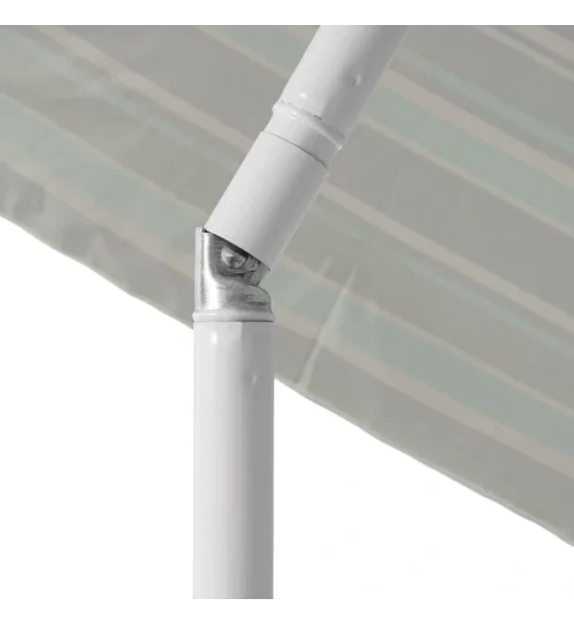 TADAR | Parasol plażowy ogrodowy regulowany 200 cm / niebieskie paski