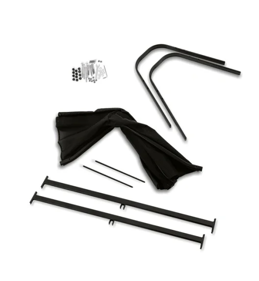 TADAR | Komplet krzesło ogrodowe składane taras balkon 2 szt / czarne