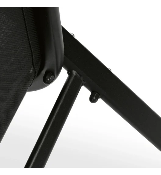 TADAR | Komplet krzesło ogrodowe składane taras balkon 2 szt / czarne