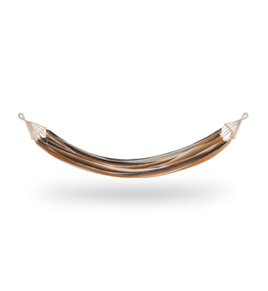 TADAR | PASKI Hamak ogrodowy dwuosobowy duży 200x150 cm + pokrowiec / brązowy