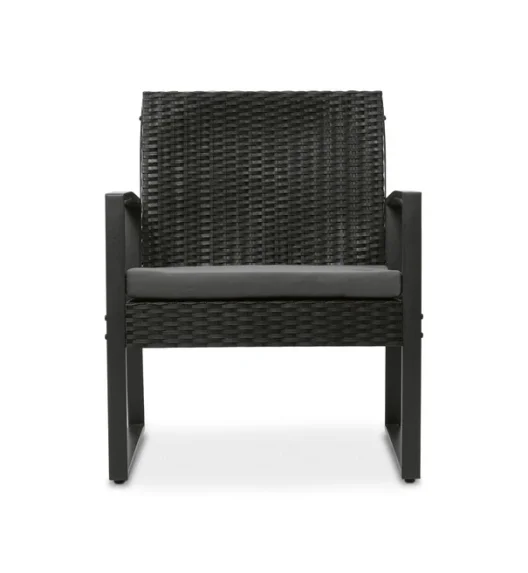 TADAR | MADERA Meble ogrodowe komplet zestaw stolik + 2 krzesła poduszki / 5 el