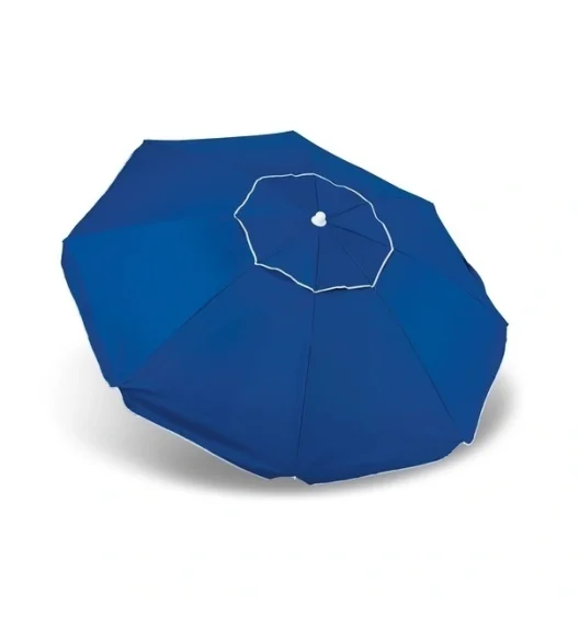 TADAR | Parasol plażowy ogrodowy balkonowy łamany 200 cm / niebieski