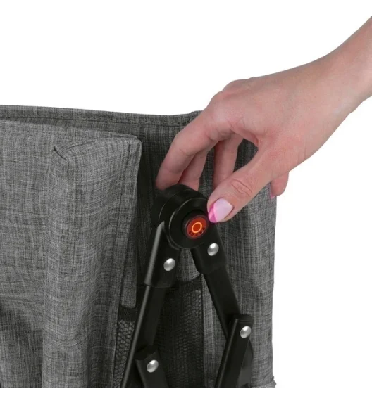 TADAR | OUTDOOR Krzesło turystyczne ogrodowe regulowane składane z torbą / szare