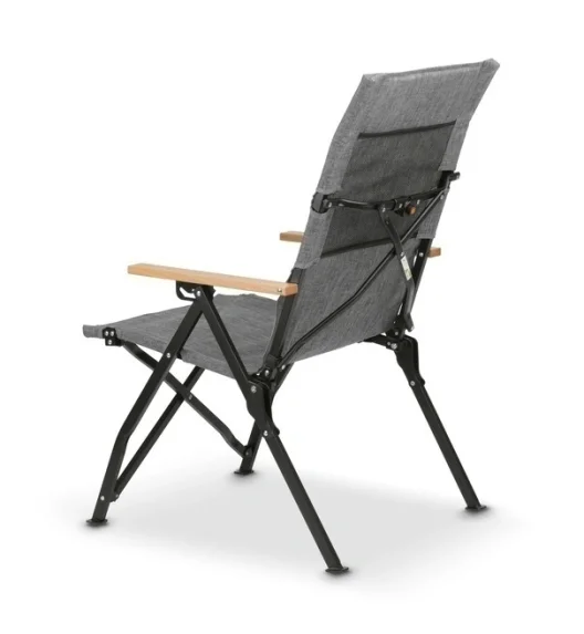 TADAR | OUTDOOR Krzesło turystyczne ogrodowe regulowane składane z torbą / szare