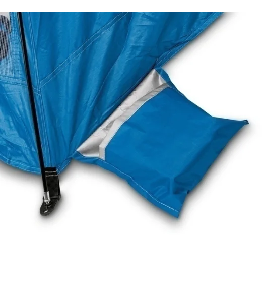 TADAR | Namiot plażowy parawan biwak ogród 220x115x115 cm z okienkami + torba / niebieski