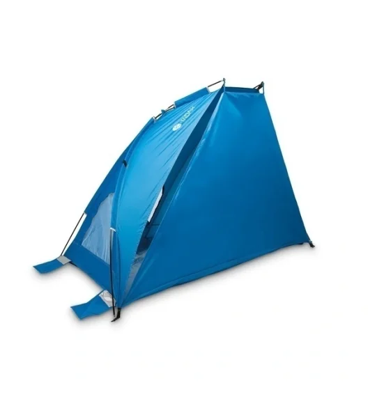 TADAR | Namiot plażowy parawan biwak ogród 220x115x115 cm z okienkami + torba / niebieski