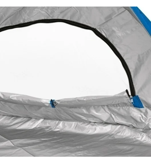 TADAR | Namiot plażowy parawan biwak ogród 220x115x115 cm z okienkami + torba / niebieski