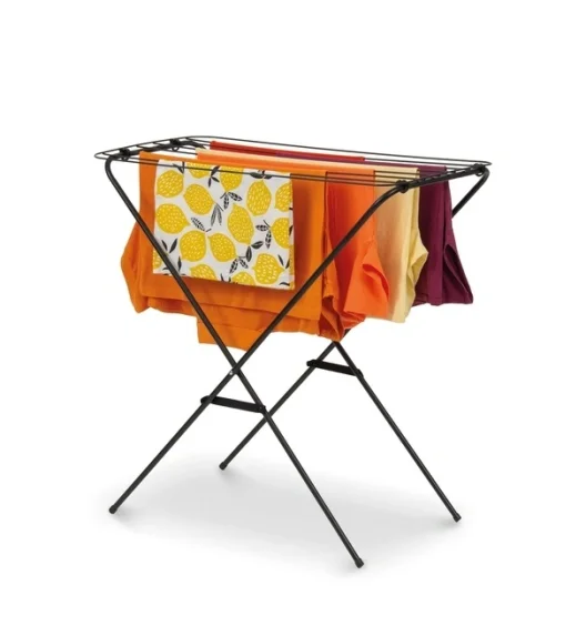 TADAR | CORA Suszarka na pranie balkonowa ogrodowa mała kompaktowa 80 cm / czarna