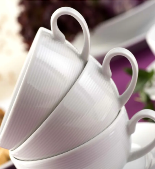 LUBIANA ETO Filiżanka 250 ml + spodek 14,5 cm | biała x 6 szt.