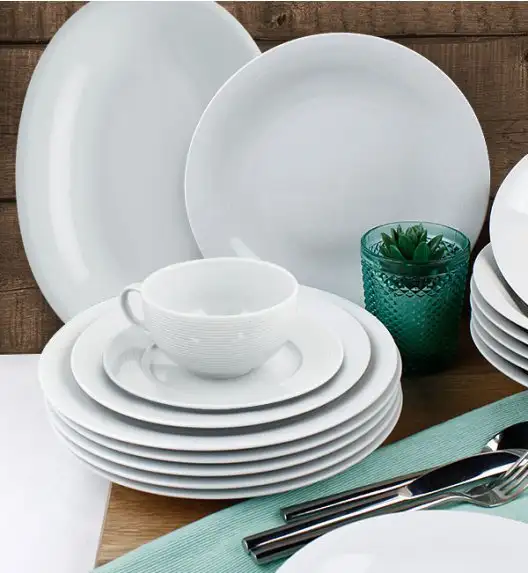 LUBIANA ETO Filiżanka 250 ml + spodek 14,5 cm | biała x 6 szt.