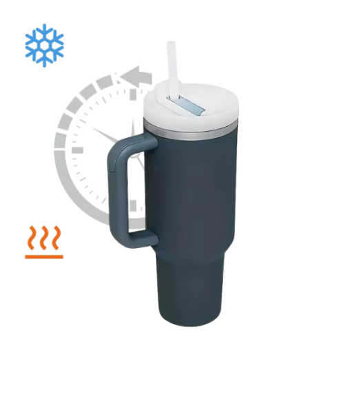 IMCHEX | CHARCOAL | Kubek termiczny 1200 ml ze słomką