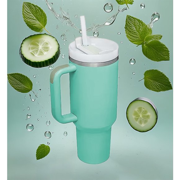 IMCHEX | EUCALYPTUS | Kubek termiczny 1200 ml ze słomką