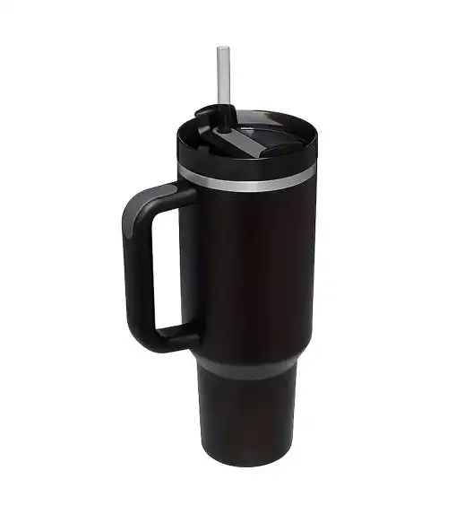 IMCHEX | BLACK | Kubek termiczny 1200 ml ze słomką