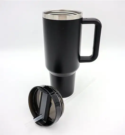 IMCHEX | BLACK | Kubek termiczny 1200 ml ze słomką