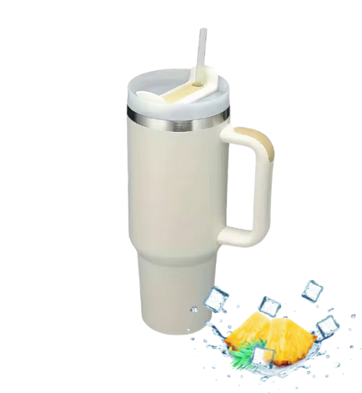 IMCHEX | CREAM | Kubek termiczny 1200 ml ze słomką