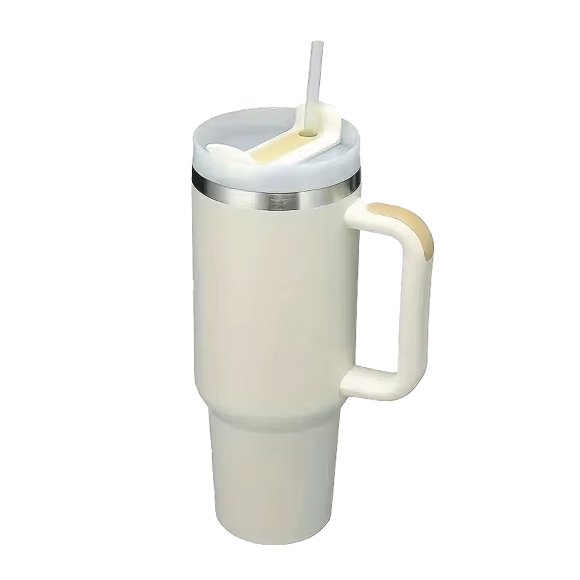 IMCHEX | CREAM | Kubek termiczny 1200 ml ze słomką