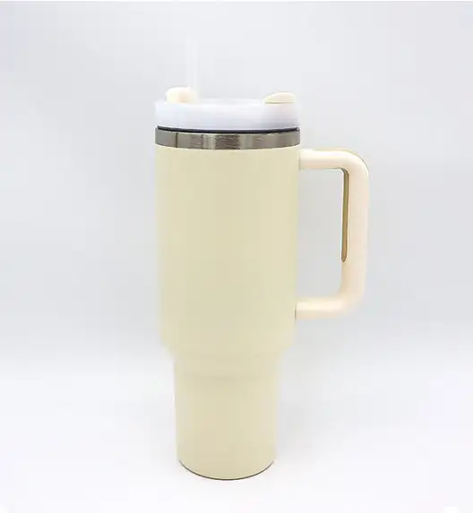 IMCHEX | CREAM | Kubek termiczny 1200 ml ze słomką