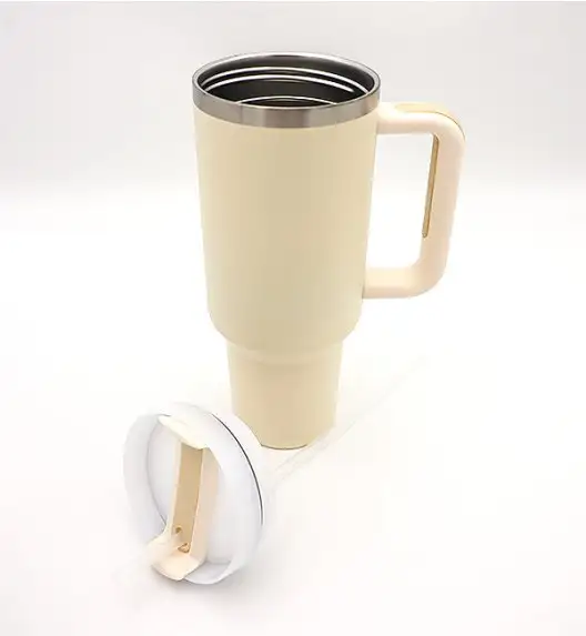 IMCHEX | CREAM | Kubek termiczny 1200 ml ze słomką