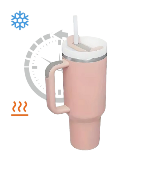 IMCHEX | PINK DUSK | Kubek termiczny 1200 ml ze słomką