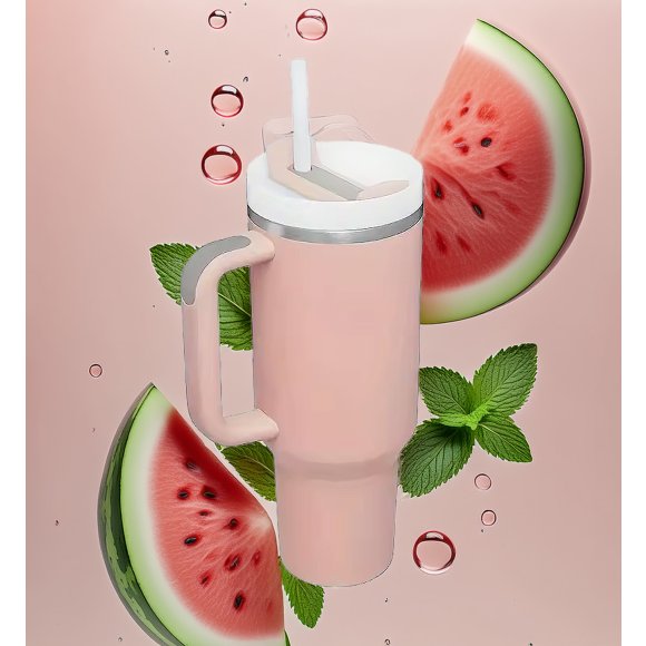 IMCHEX | PINK DUSK | Kubek termiczny 1200 ml ze słomką