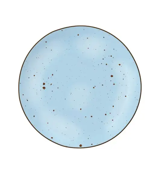 MG HOME | ZESTAW OBIADOWY Z PORCELANY GEMMA BLUE 54 EL / 18 OS