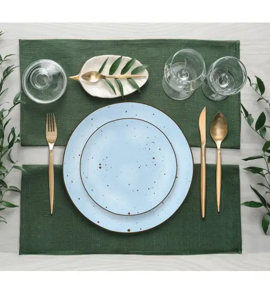 MG HOME | ZESTAW OBIADOWY Z PORCELANY GEMMA BLUE 54 EL / 18 OS