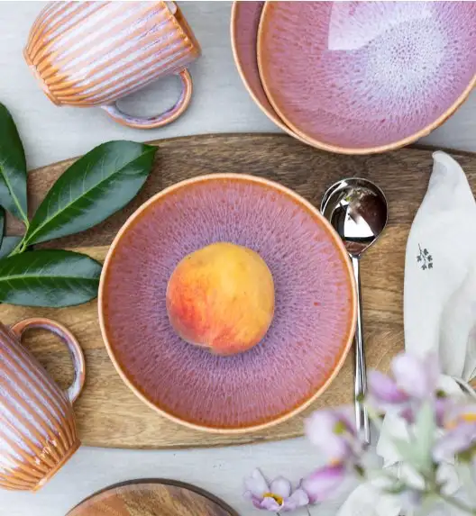 LUBIANA STONEWARE BLUSH | Salaterka 17 cm luz | kolor łososiowy