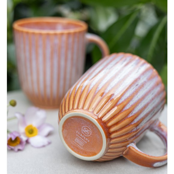 LUBIANA STONEWARE BLUSH | Kubek 350 ml | luz | kolor łososiowy