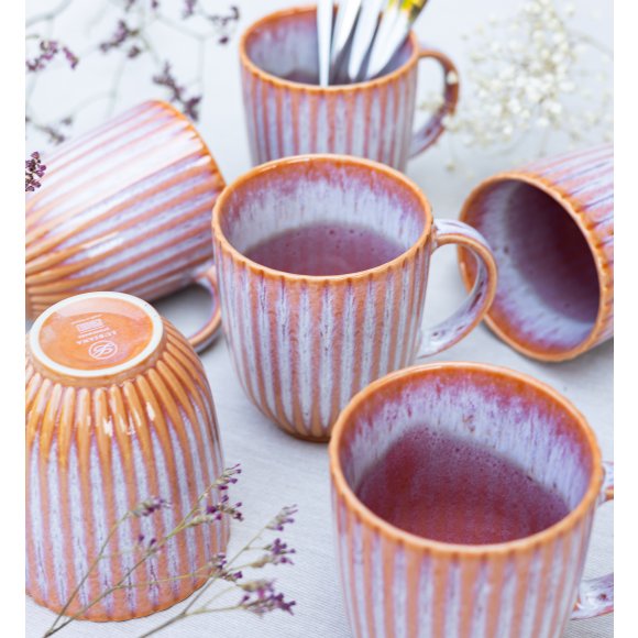 LUBIANA STONEWARE BLUSH | Kubek 350 ml | luz | kolor łososiowy
