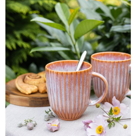 LUBIANA STONEWARE BLUSH | Kubek 350 ml | luz | kolor łososiowy