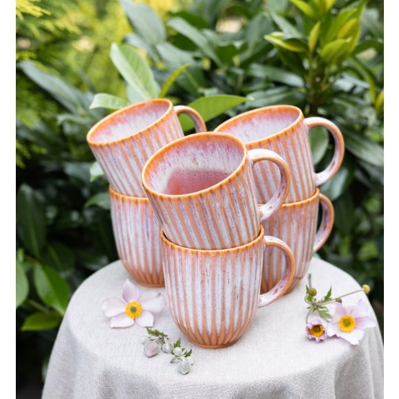 LUBIANA STONEWARE BLUSH | Kubek 350 ml | luz | kolor łososiowy