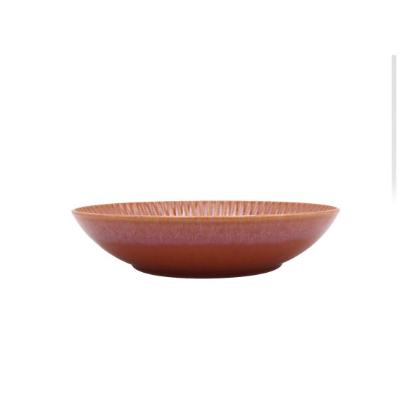 LUBIANA STONEWARE BLUSH | Talerz głęboki 22 cm | luz | kolor łososiowy