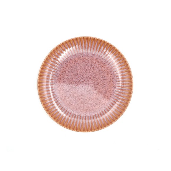 LUBIANA STONEWARE BLUSH | Talerz deserowy 21 cm x 6 szt. | luz | kolor łososiowy