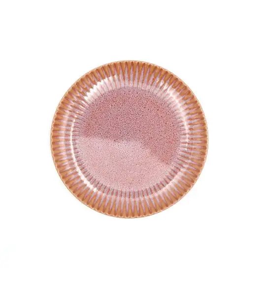 LUBIANA STONEWARE BLUSH | Talerz deserowy 21 cm x 12 szt. | luz | kolor łososiowy