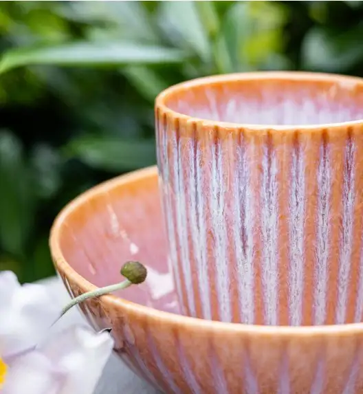 LUBIANA STONEWARE BLUSH | Kubek 350 ml x 18 szt. | luz | kolor łososiowy