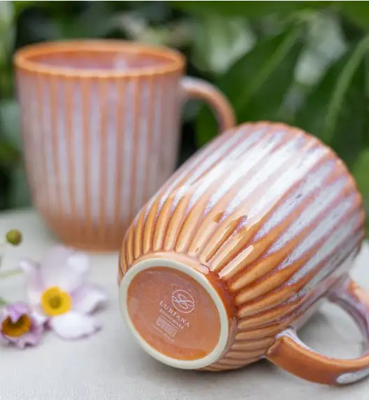 LUBIANA STONEWARE BLUSH | Kubek 350 ml x 18 szt. | luz | kolor łososiowy