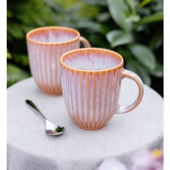 LUBIANA STONEWARE BLUSH | Kubek 350 ml x 18 szt. | luz | kolor łososiowy