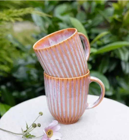 LUBIANA STONEWARE BLUSH | Kubek 350 ml x 18 szt. | luz | kolor łososiowy