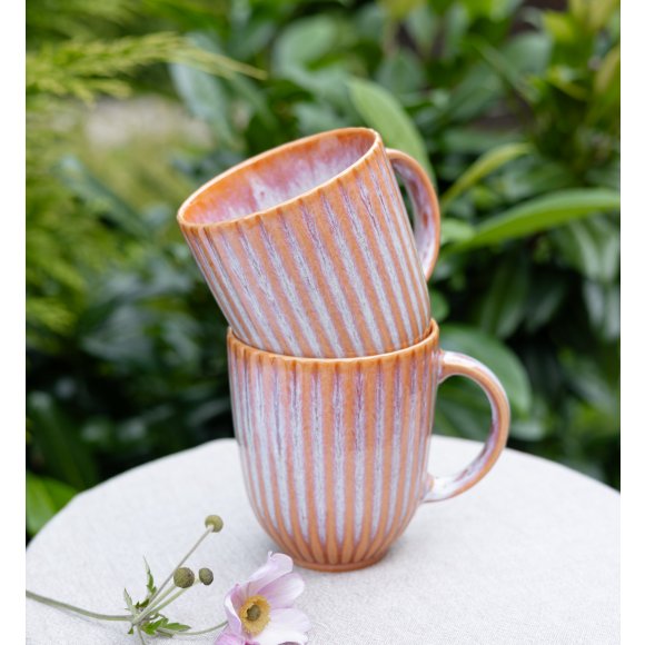 LUBIANA STONEWARE BLUSH | Kubek 350 ml x 18 szt. | luz | kolor łososiowy