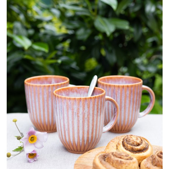 LUBIANA STONEWARE BLUSH | Kubek 350 ml x 18 szt. | luz | kolor łososiowy