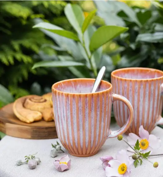 LUBIANA STONEWARE BLUSH | Kubek 350 ml x 18 szt. | luz | kolor łososiowy