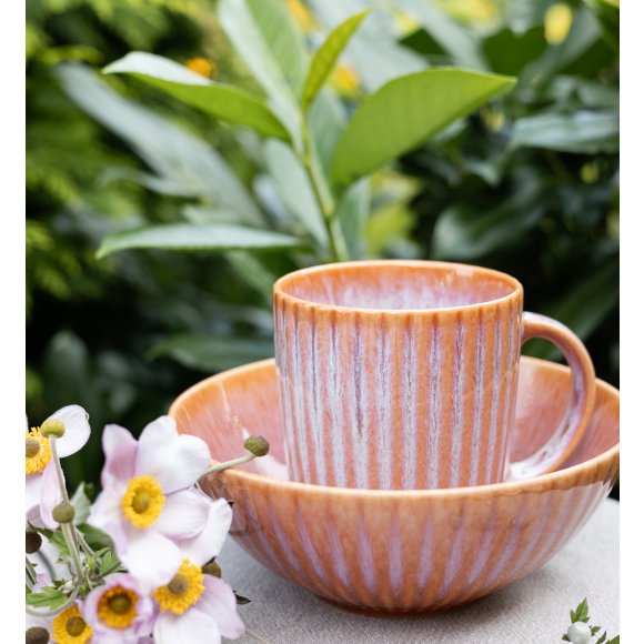 LUBIANA STONEWARE BLUSH | Kubek 350 ml x 18 szt. | luz | kolor łososiowy