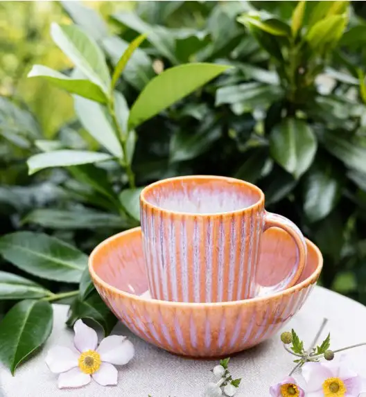 LUBIANA STONEWARE BLUSH | Kubek 350 ml x 18 szt. | luz | kolor łososiowy